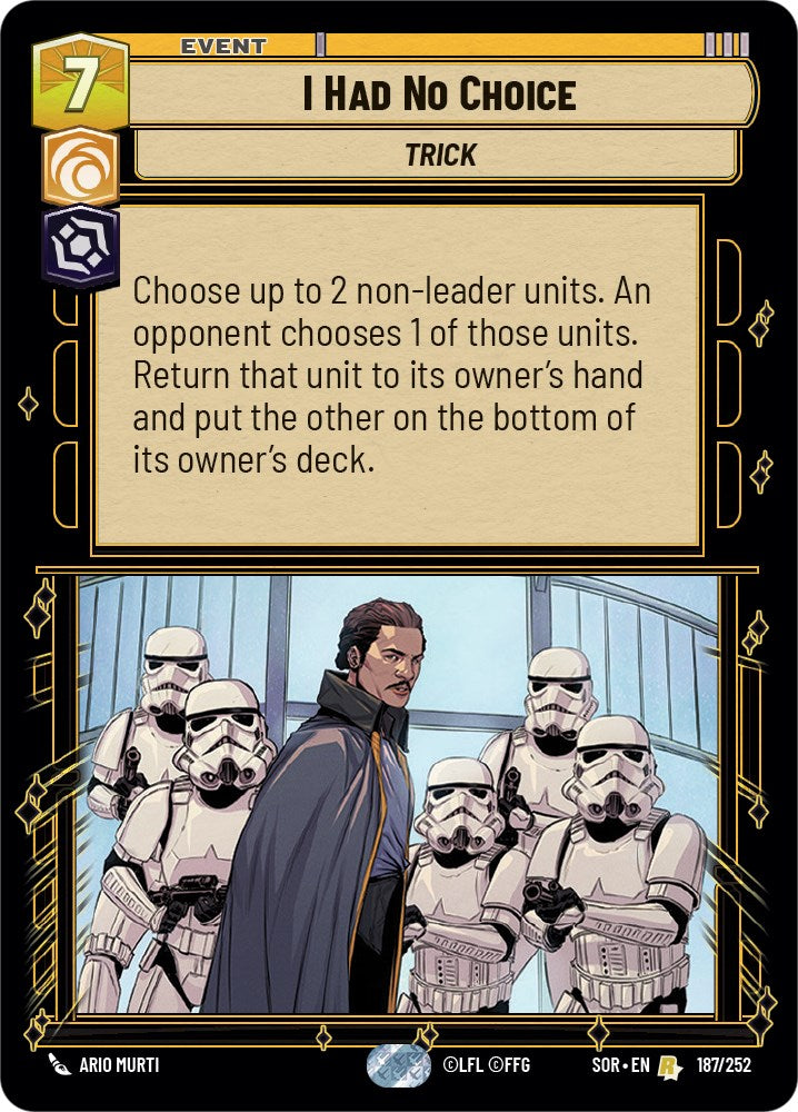I Had No Choice (187/252) [Spark of Rebellion] | Odin's Place
