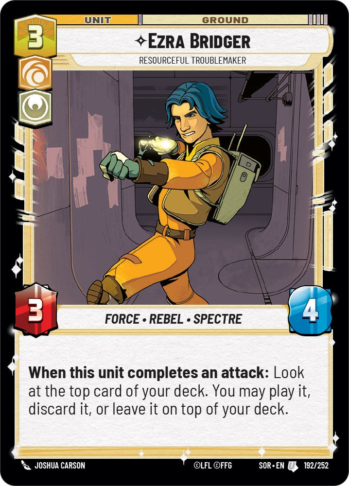Ezra Bridger - Resourceful Troublemaker (192/252) [Spark of Rebellion] | Odin's Place