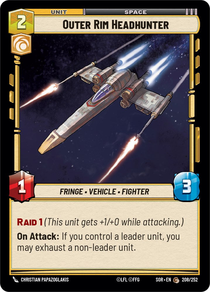 Outer Rim Headhunter (208/252) [Spark of Rebellion] | Odin's Place