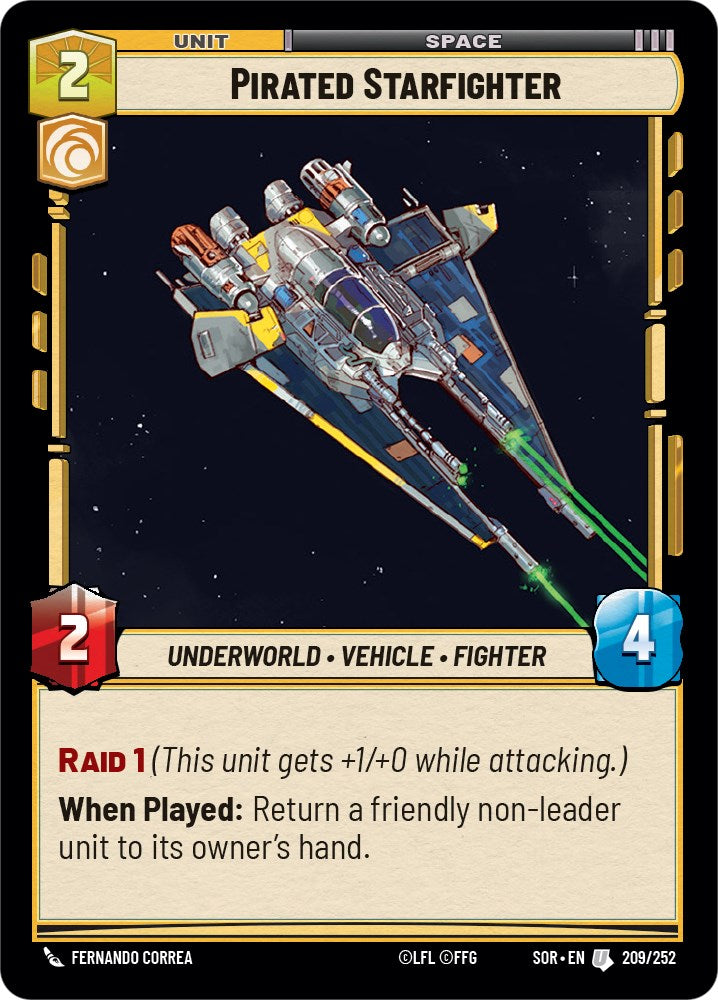 Pirated Starfighter (209/252) [Spark of Rebellion] | Odin's Place