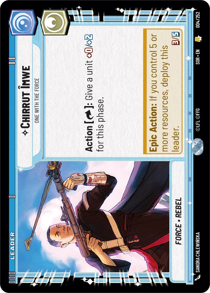 Chirrut emwe - One With The Force (004/252) [Spark of Rebellion] | Odin's Place