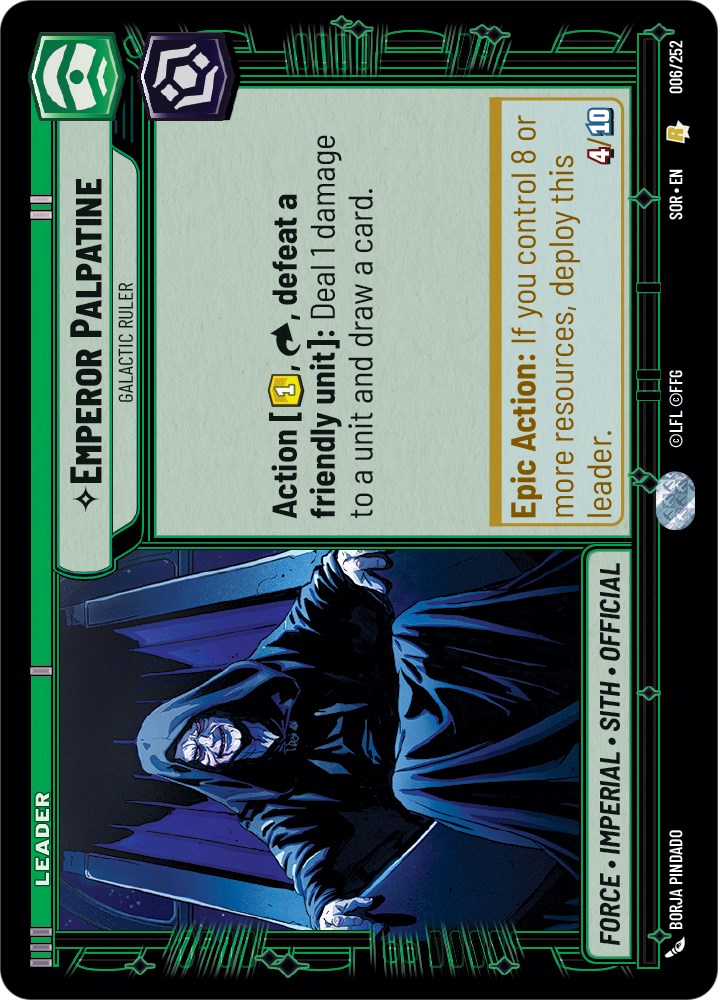 Emperor Palpatine - Galactic Ruler (006/252) [Spark of Rebellion] | Odin's Place