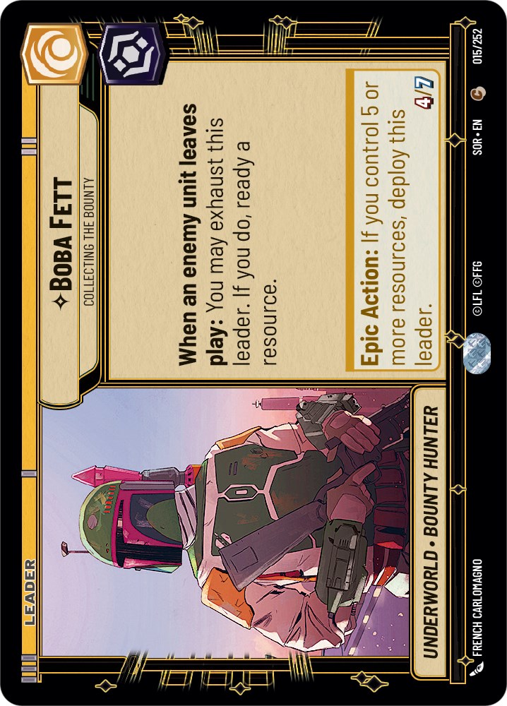Boba Fett - Collecting the Bounty (015/252) [Spark of Rebellion] | Odin's Place
