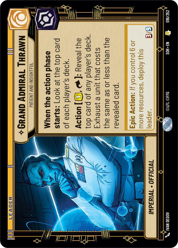 Grand Admiral Thrawn - Patient and Insightful (016/252) [Spark of Rebellion] | Odin's Place