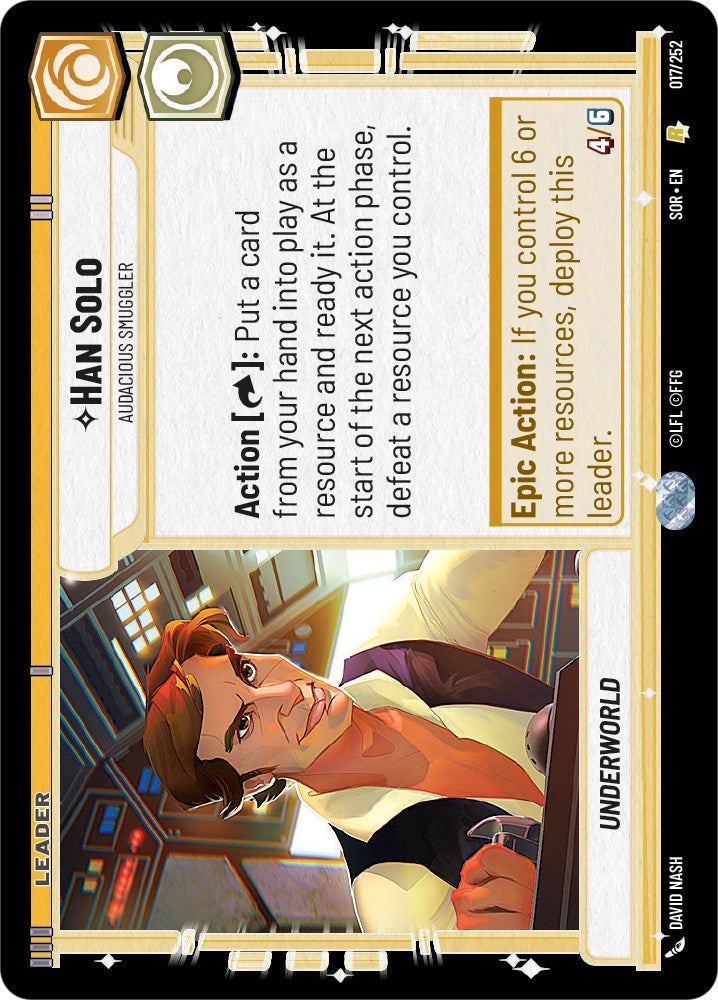 Han Solo - Audacious Smuggler (017/252) [Spark of Rebellion] | Odin's Place