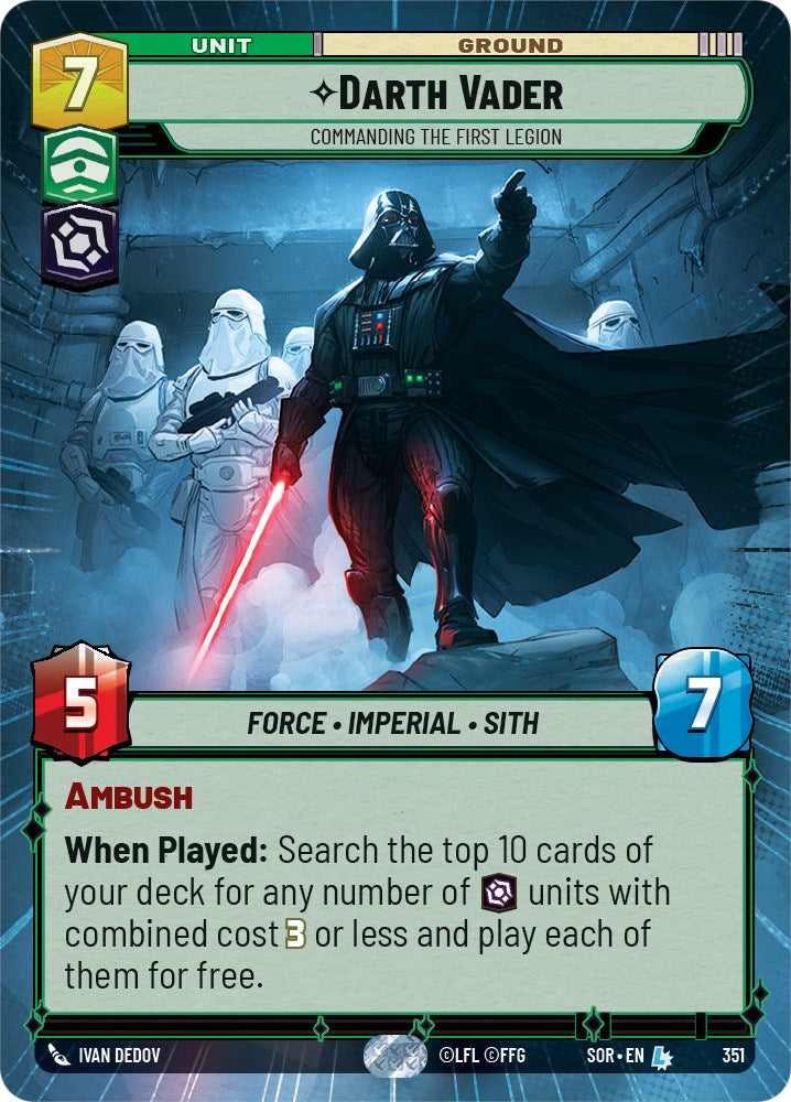 Darth Vader - Commanding the First Legion (Hyperspace) (351) [Spark of Rebellion] | Odin's Place