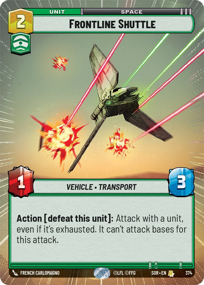 Frontline Shuttle (Hyperspace) (374) [Spark of Rebellion] | Odin's Place