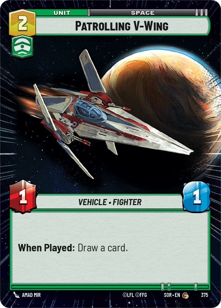 Patrolling V-Wing (Hyperspace) (375) [Spark of Rebellion] | Odin's Place