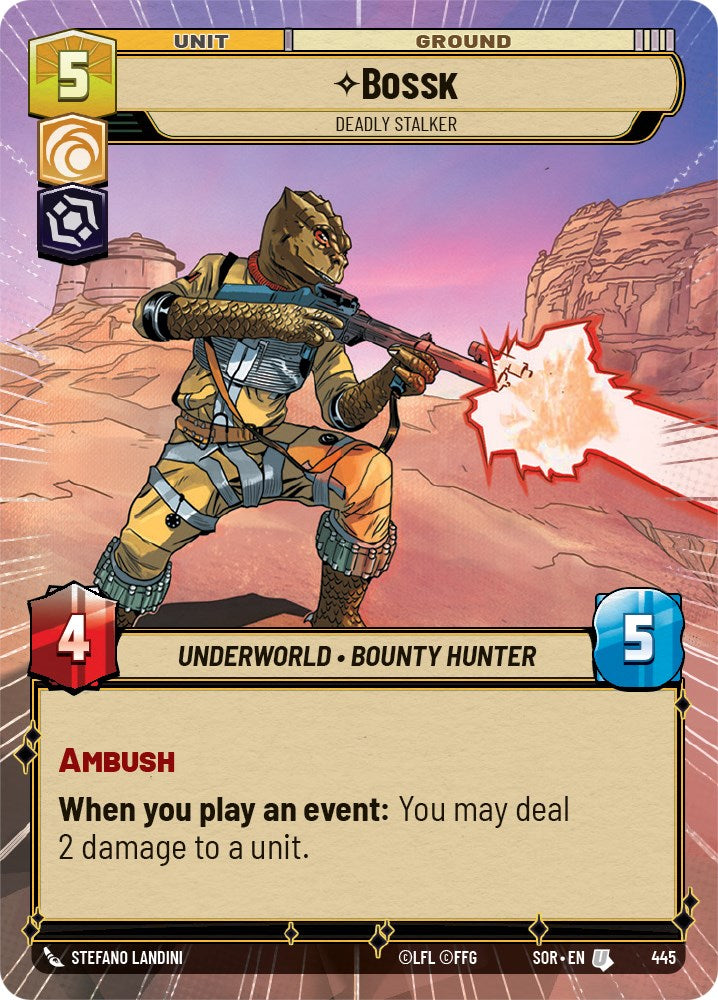 Bossk - Deadly Stalker (Hyperspace) (445) [Spark of Rebellion] | Odin's Place
