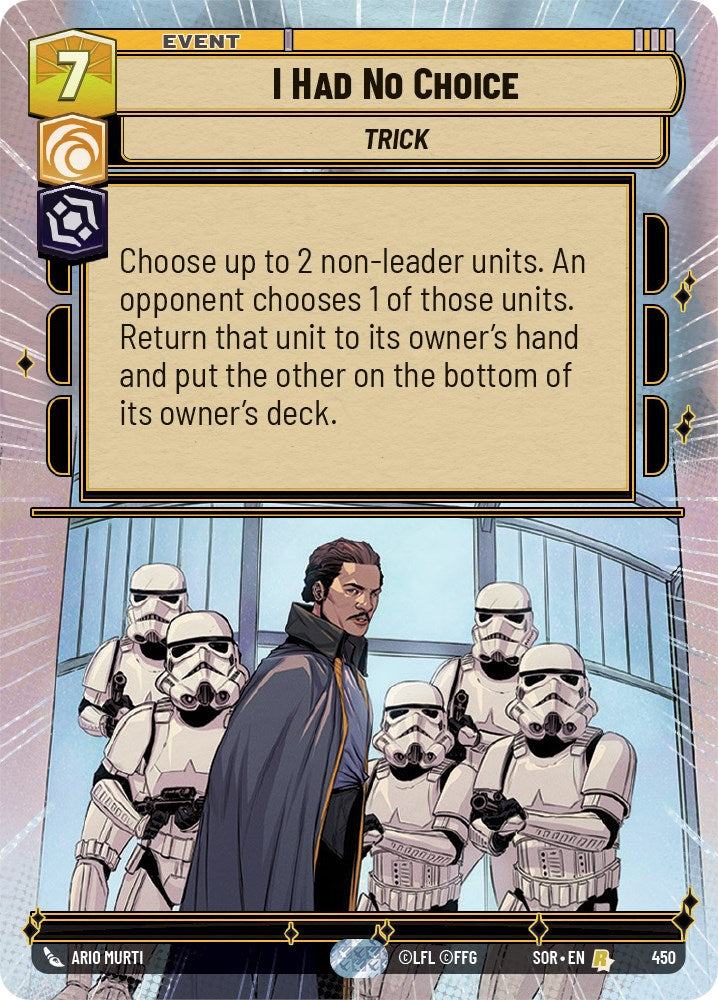I Had No Choice (Hyperspace) (450) [Spark of Rebellion] | Odin's Place