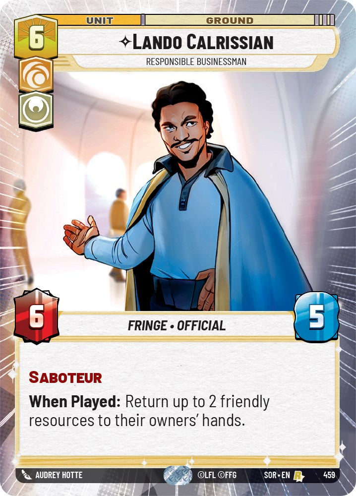 Lando Calrissian - Responsible Businessman (Hyperspace) (459) [Spark of Rebellion] | Odin's Place