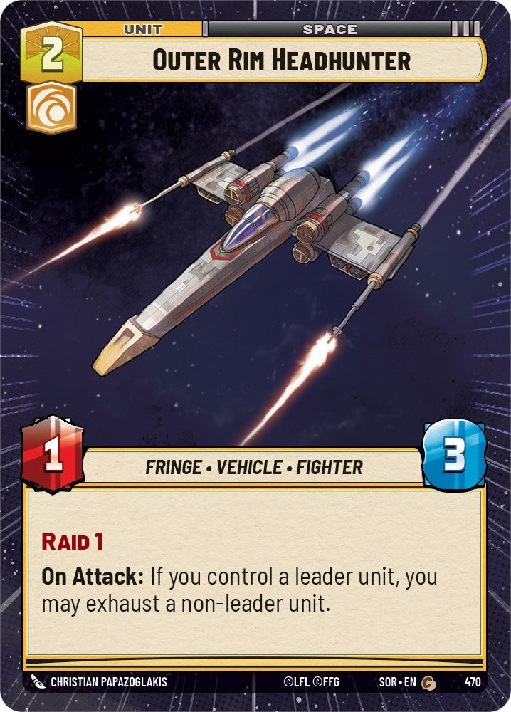 Outer Rim Headhunter (Hyperspace) (470) [Spark of Rebellion] | Odin's Place