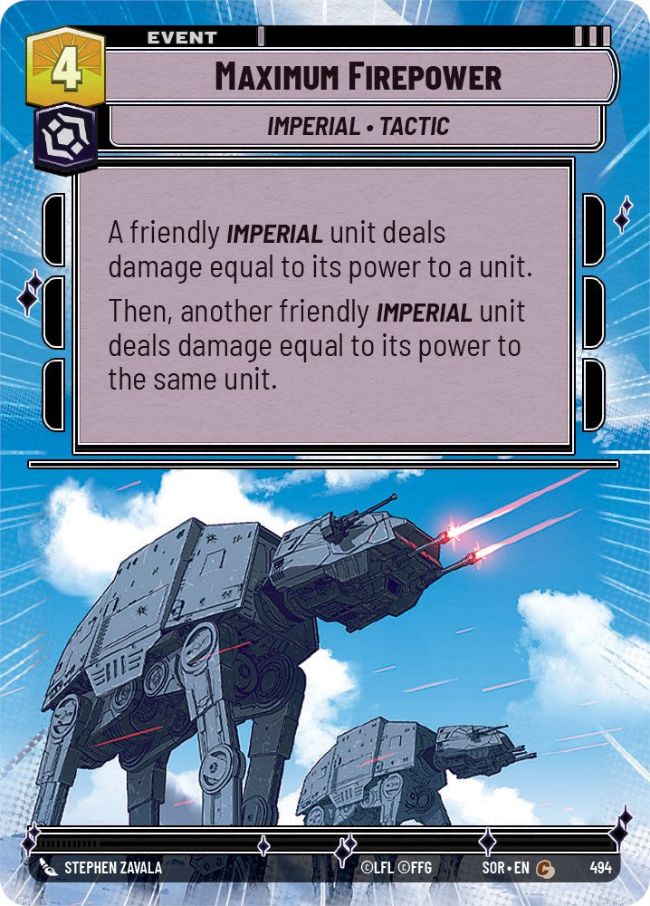Maximum Firepower (Hyperspace) (494) [Spark of Rebellion] | Odin's Place