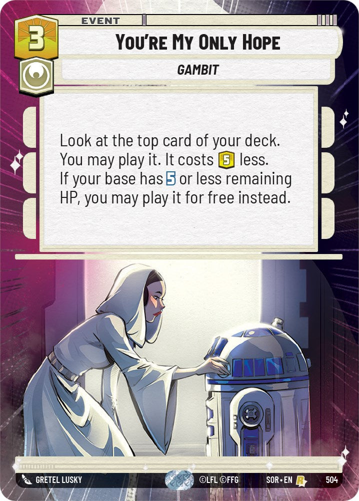 You're My Only Hope (Hyperspace) (504) [Spark of Rebellion] | Odin's Place