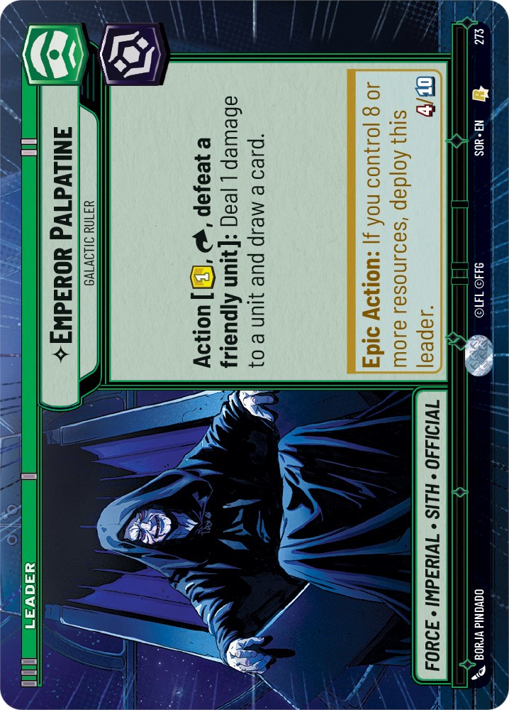 Emperor Palpatine - Galactic Ruler (Hyperspace) (273) [Spark of Rebellion] | Odin's Place