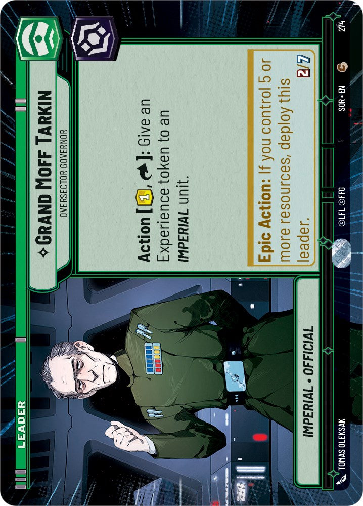 Grand Moff Tarkin - Oversector Governor (Hyperspace) (274) [Spark of Rebellion] | Odin's Place