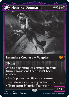 Henrika Domnathi // Henrika, Infernal Seer [Innistrad: Double Feature] | Odin's Place
