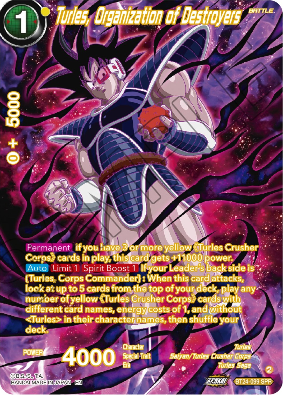 Turles, Organization of Destroyers (SPR) (BT24-099) [Beyond Generations] | Odin's Place