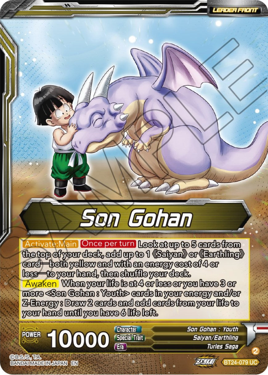 Son Gohan // Son Gohan, Rampage Premonition (SLR) (BT24-079) [Beyond Generations] | Odin's Place