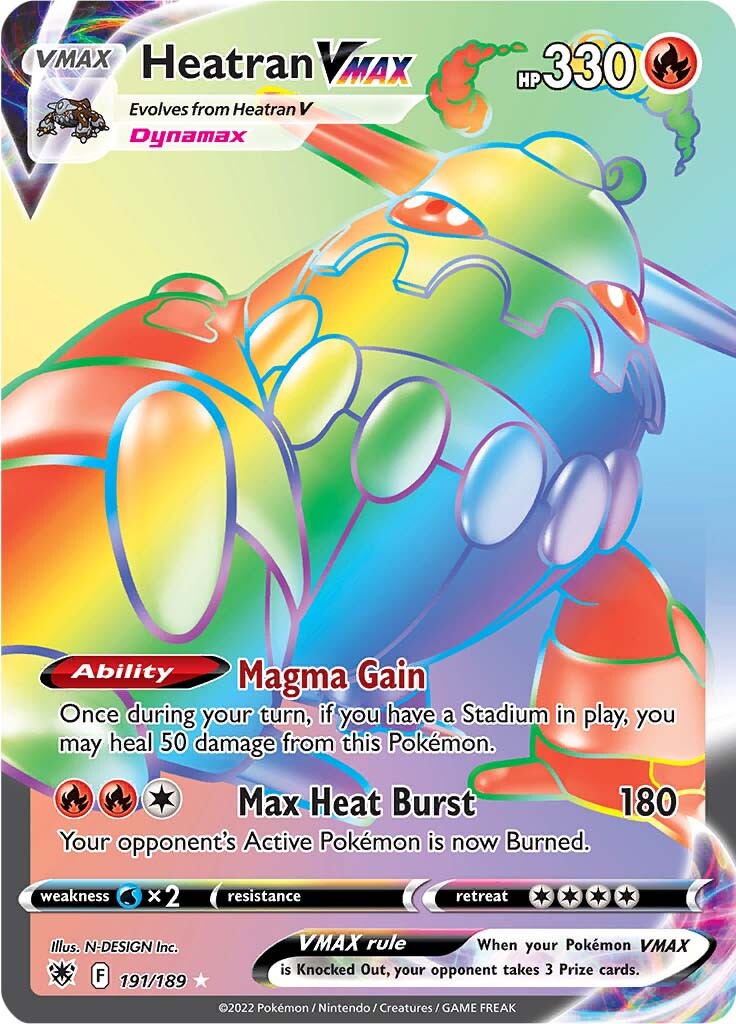 Heatran VMAX (191/189) [Sword & Shield: Astral Radiance] | Odin's Place