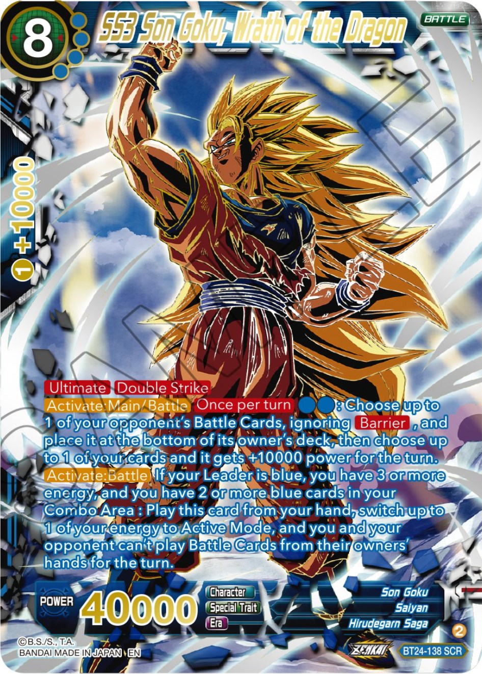 SS3 Son Goku, Wrath of the Dragon (Collector Booster) (BT24-138) [Beyond Generations] | Odin's Place