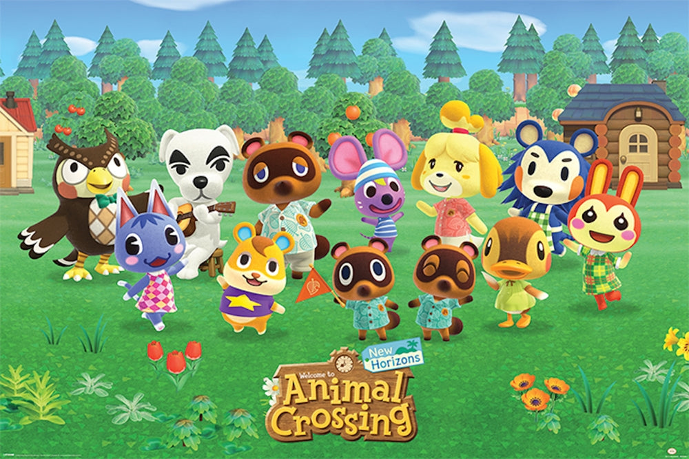Poster: Animal Crossing Flower Field | Odin's Place