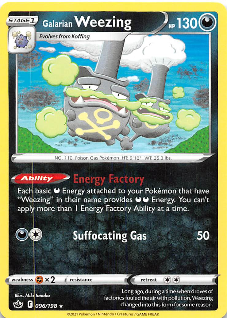Galarian Weezing (096/198) [Sword & Shield: Chilling Reign] | Odin's Place