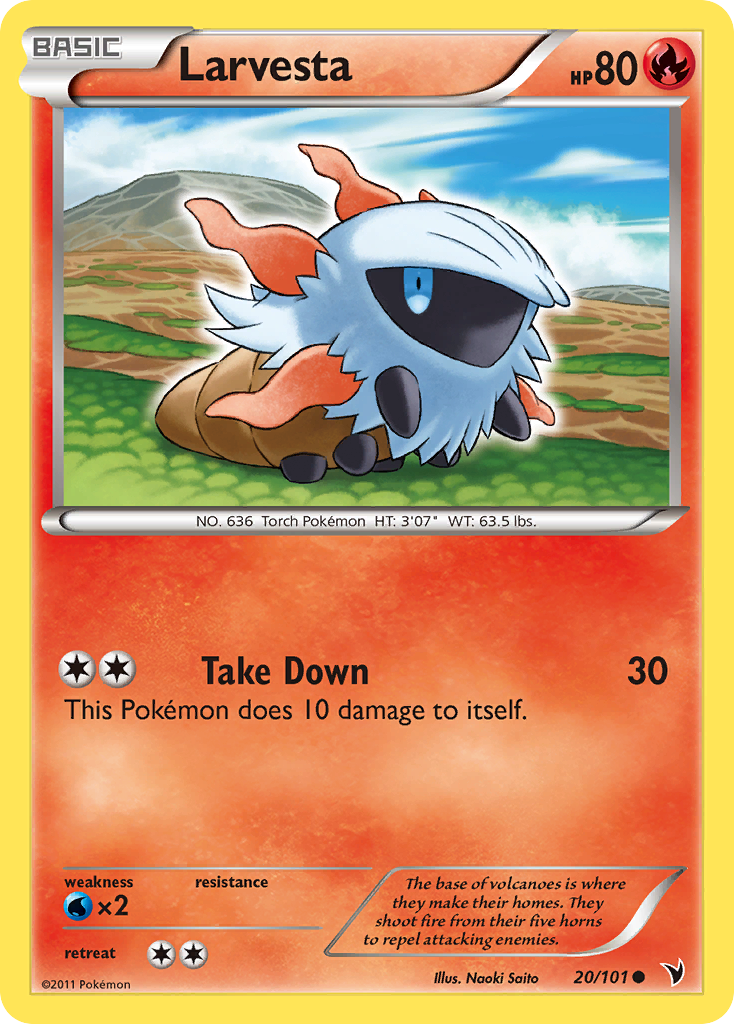 Larvesta (20/101) [Black & White: Noble Victories] | Odin's Place