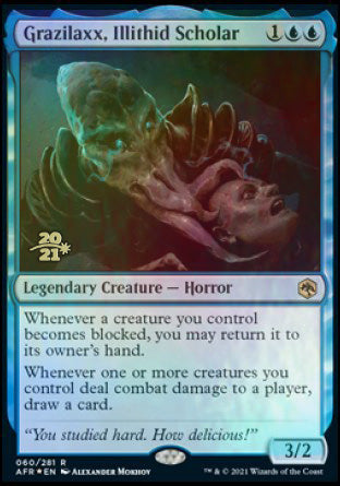 Grazilaxx, Illithid Scholar [Dungeons & Dragons: Adventures in the Forgotten Realms Prerelease Promos] | Odin's Place