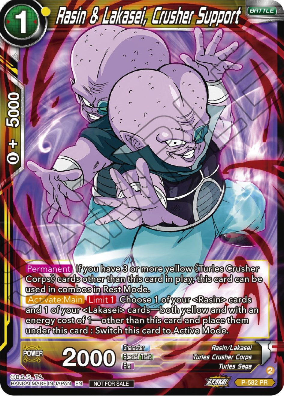 Rasin & Lakasei, Crusher Support (Zenkai Series Tournament Pack Vol.7) (P-582) [Tournament Promotion Cards] | Odin's Place