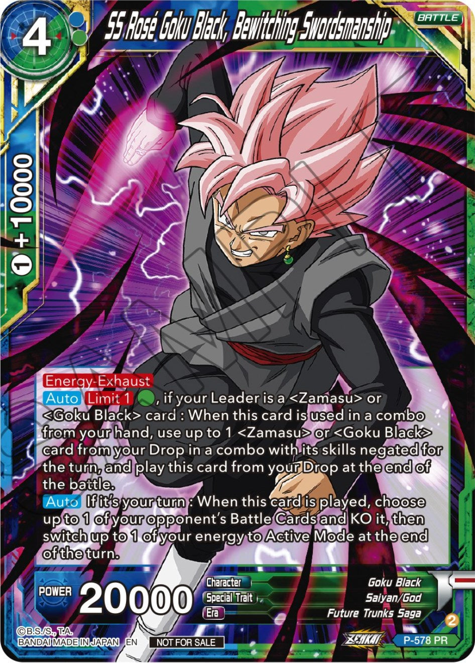 SS Rose Goku Black, Bewitching Swordsmanship (Zenkai Series Tournament Pack Vol.7) (P-578) [Tournament Promotion Cards] | Odin's Place