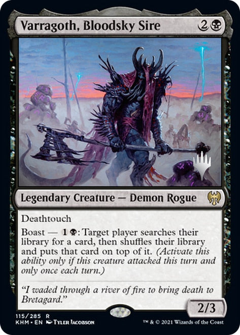 Varragoth, Bloodsky Sire (Promo Pack) [Kaldheim Promos] | Odin's Place