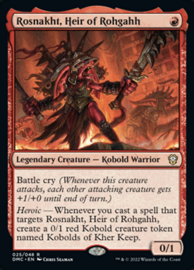 Rosnakht, Heir of Rohgahh [Dominaria United Commander] | Odin's Place