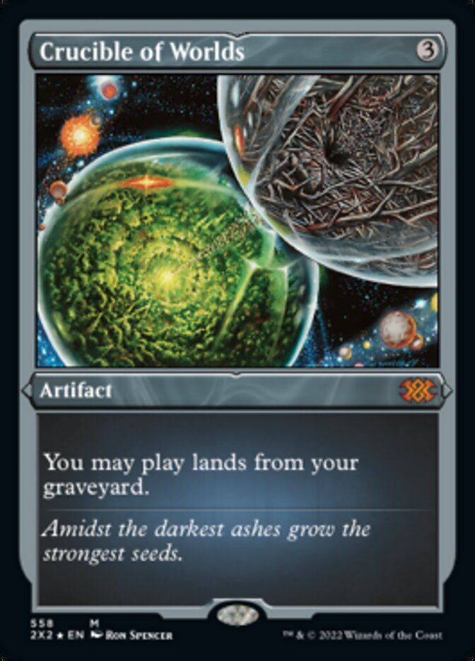 Crucible of Worlds (Foil Etched) [Double Masters 2022] | Odin's Place