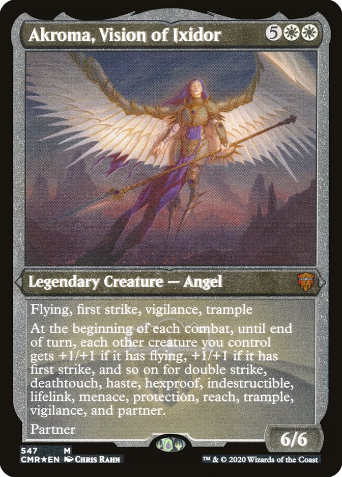 Akroma, Vision of Ixidor (Etched) [Commander Legends] | Odin's Place