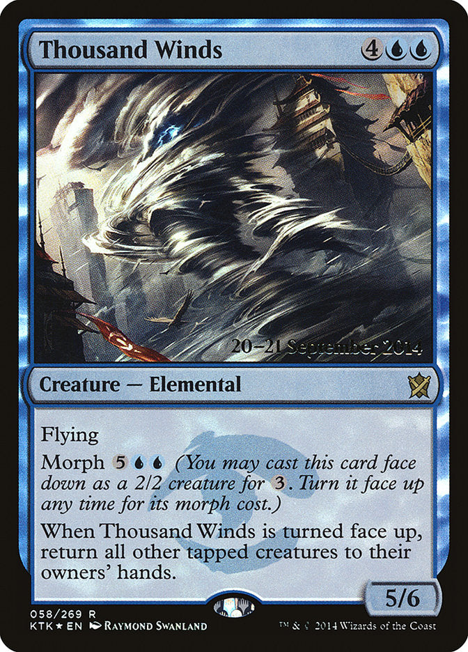 Thousand Winds (58) [Khans of Tarkir Prerelease Promos] | Odin's Place