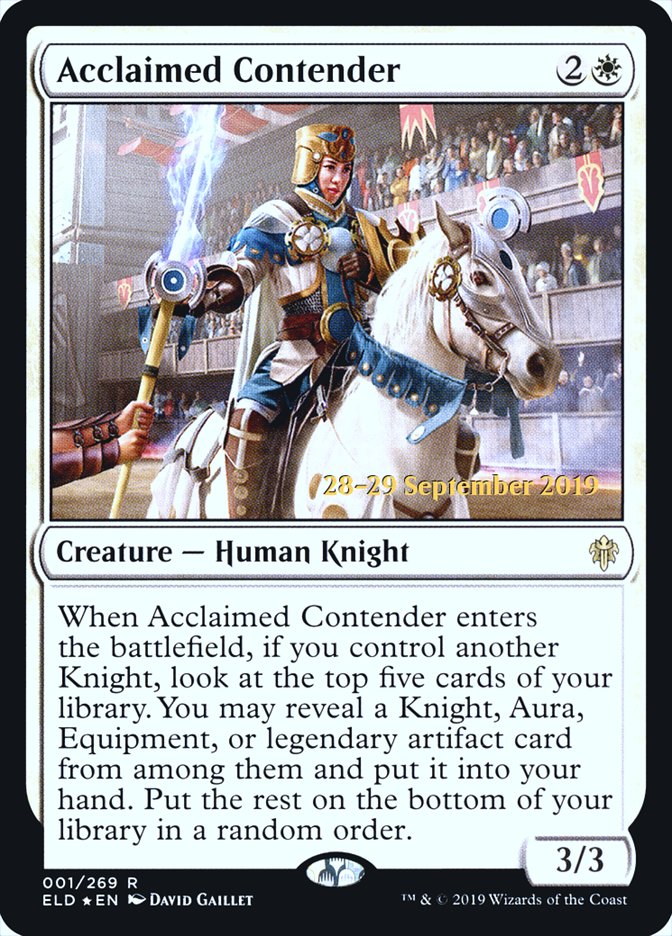 Acclaimed Contender [Throne of Eldraine Prerelease Promos] | Odin's Place