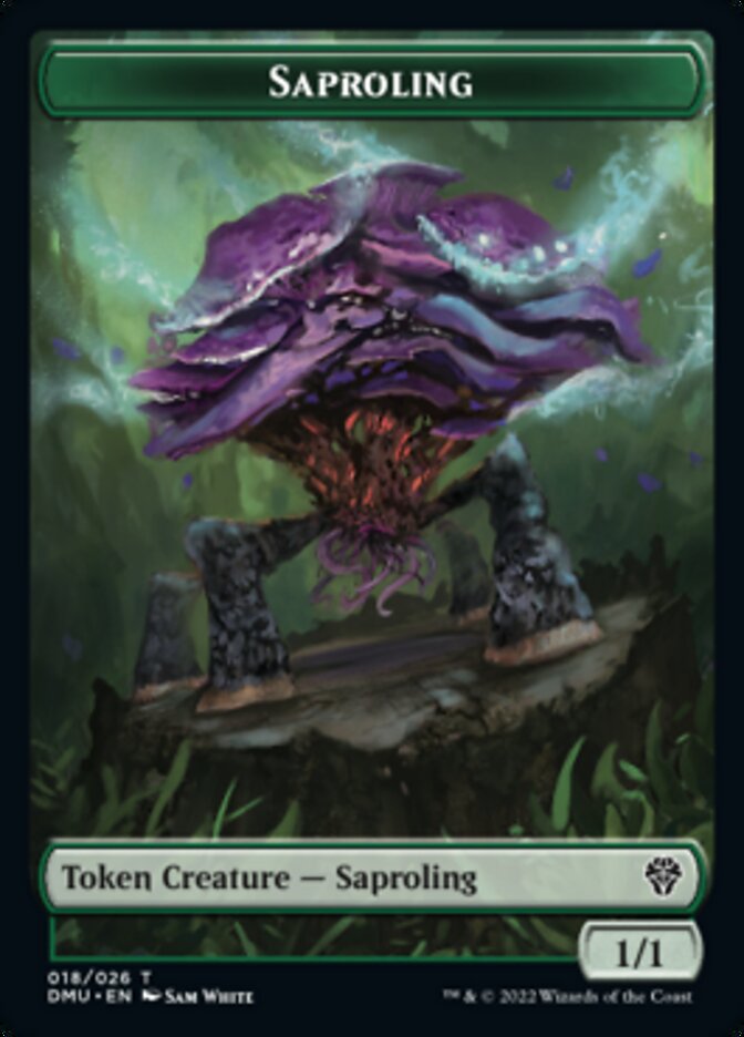 Saproling // Kobolds of Kher Keep Double-Sided Token [Dominaria United Tokens] | Odin's Place