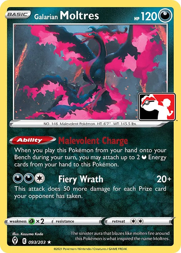 Galarian Moltres (093/203) [Prize Pack Series One] | Odin's Place