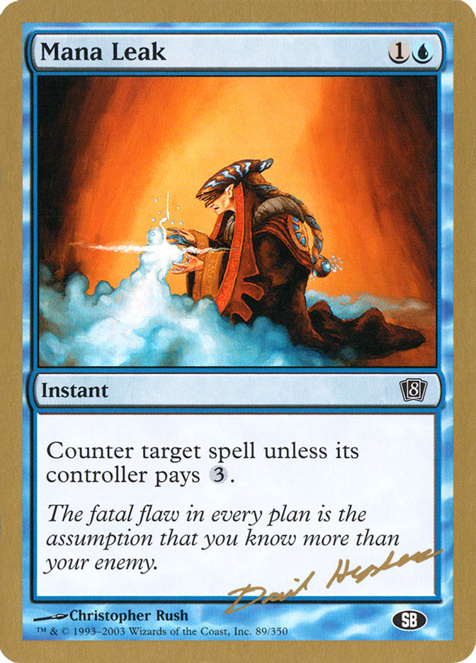 Mana Leak (Dave Humpherys) (SB) [World Championship Decks 2003] | Odin's Place