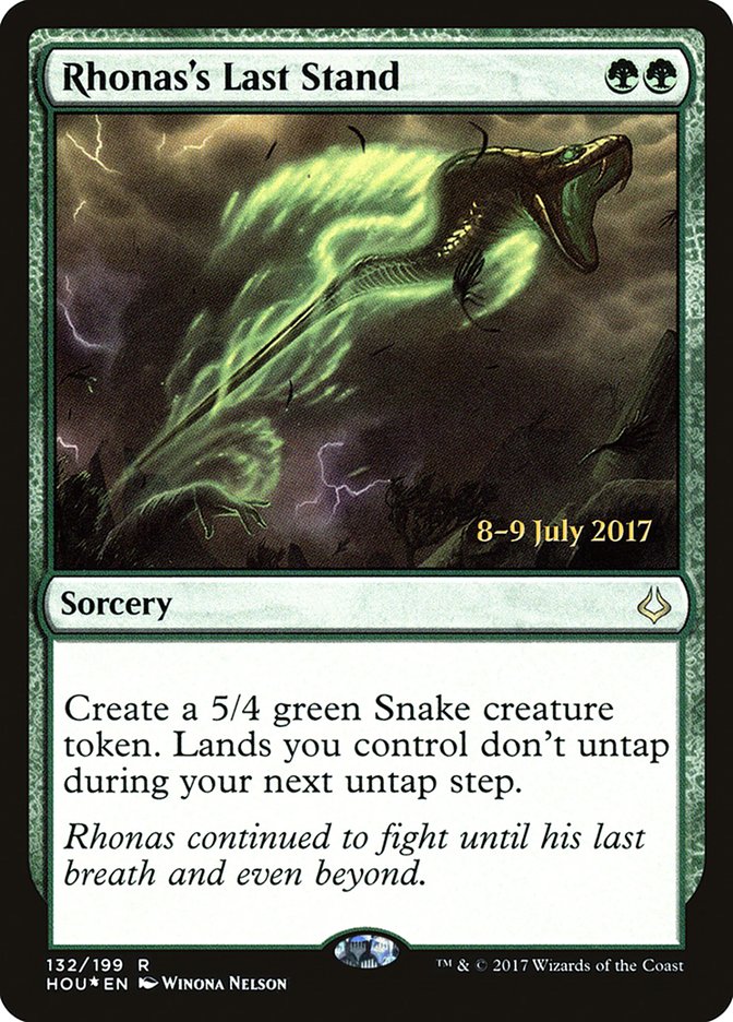 Rhonas's Last Stand (132) [Hour of Devastation Prerelease Promos] | Odin's Place
