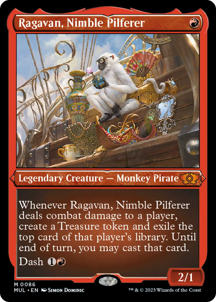 Ragavan, Nimble Pilferer (Foil Etched) [Multiverse Legends] | Odin's Place