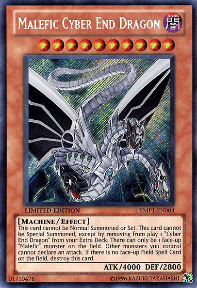 Malefic Cyber End Dragon [YMP1-EN004] Secret Rare | Odin's Place