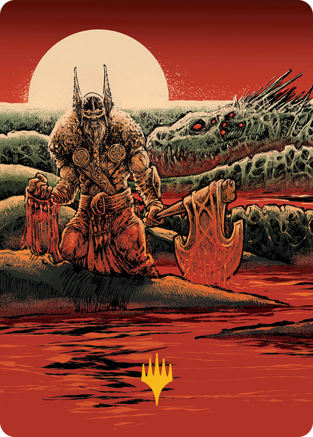 Fynn, the Fangbearer Art Card (Gold-Stamped Signature) [March of the Machine Art Series] | Odin's Place