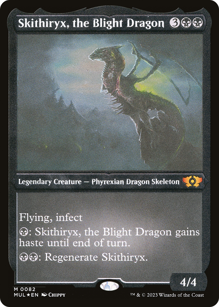 Skithiryx, the Blight Dragon (Foil Etched) [Multiverse Legends] | Odin's Place