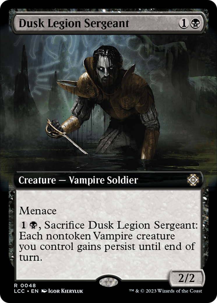 Dusk Legion Sergeant (Extended Art) [The Lost Caverns of Ixalan Commander] | Odin's Place