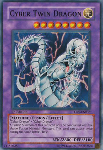 Cyber Twin Dragon [CRV-EN035] Super Rare | Odin's Place
