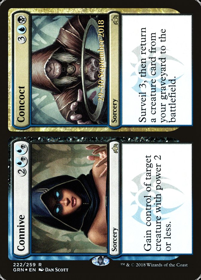 Connive // Concoct (222) [Guilds of Ravnica Prerelease Promos] | Odin's Place