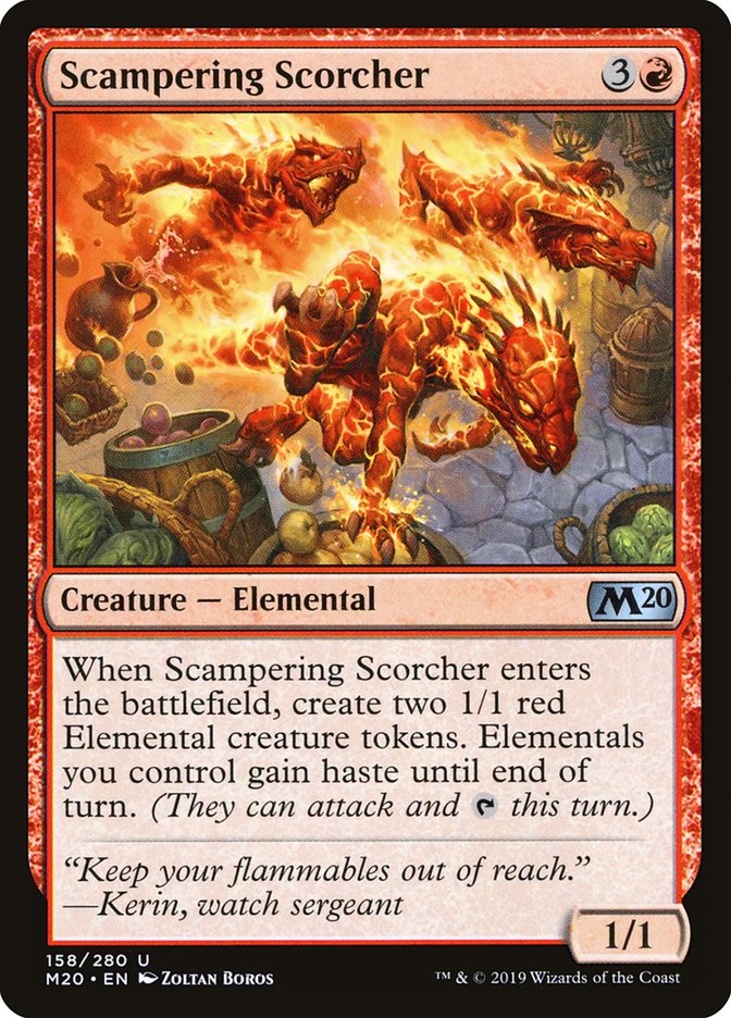 Scampering Scorcher [Core Set 2020] | Odin's Place