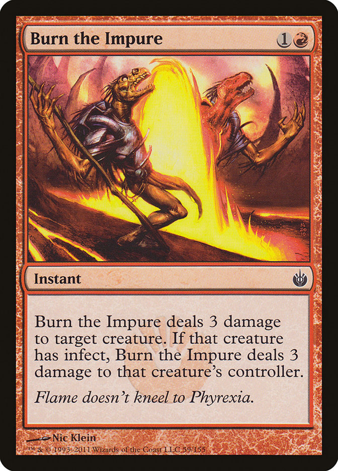 Burn the Impure (59) [Mirrodin Besieged] | Odin's Place